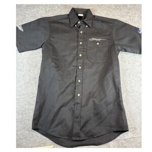 VINTAGE Harley Davidson Staff Shirt Mens Small Black 100 Years Biker Motorcycle